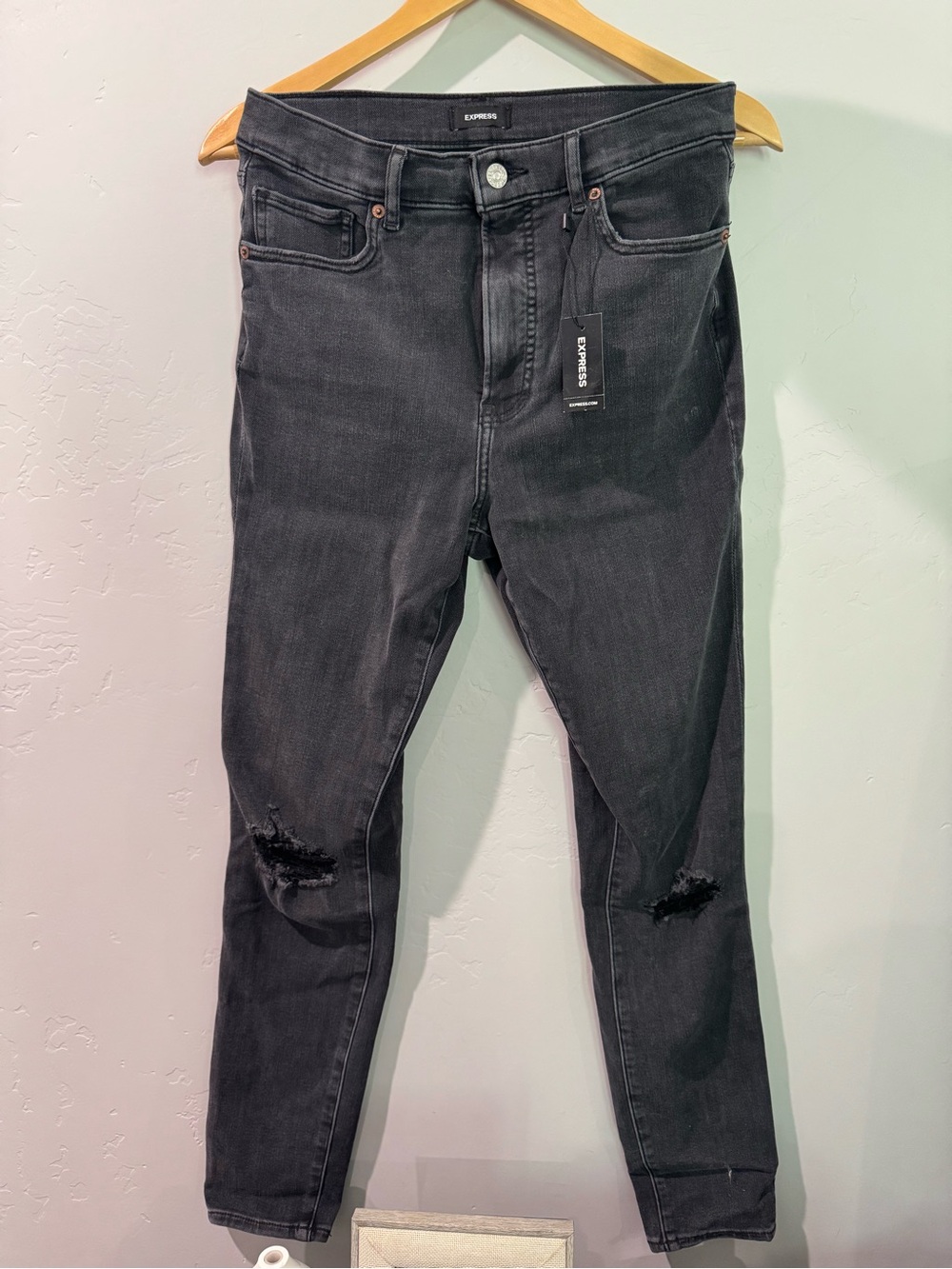 Express Black Women's Denim Pants with Tag